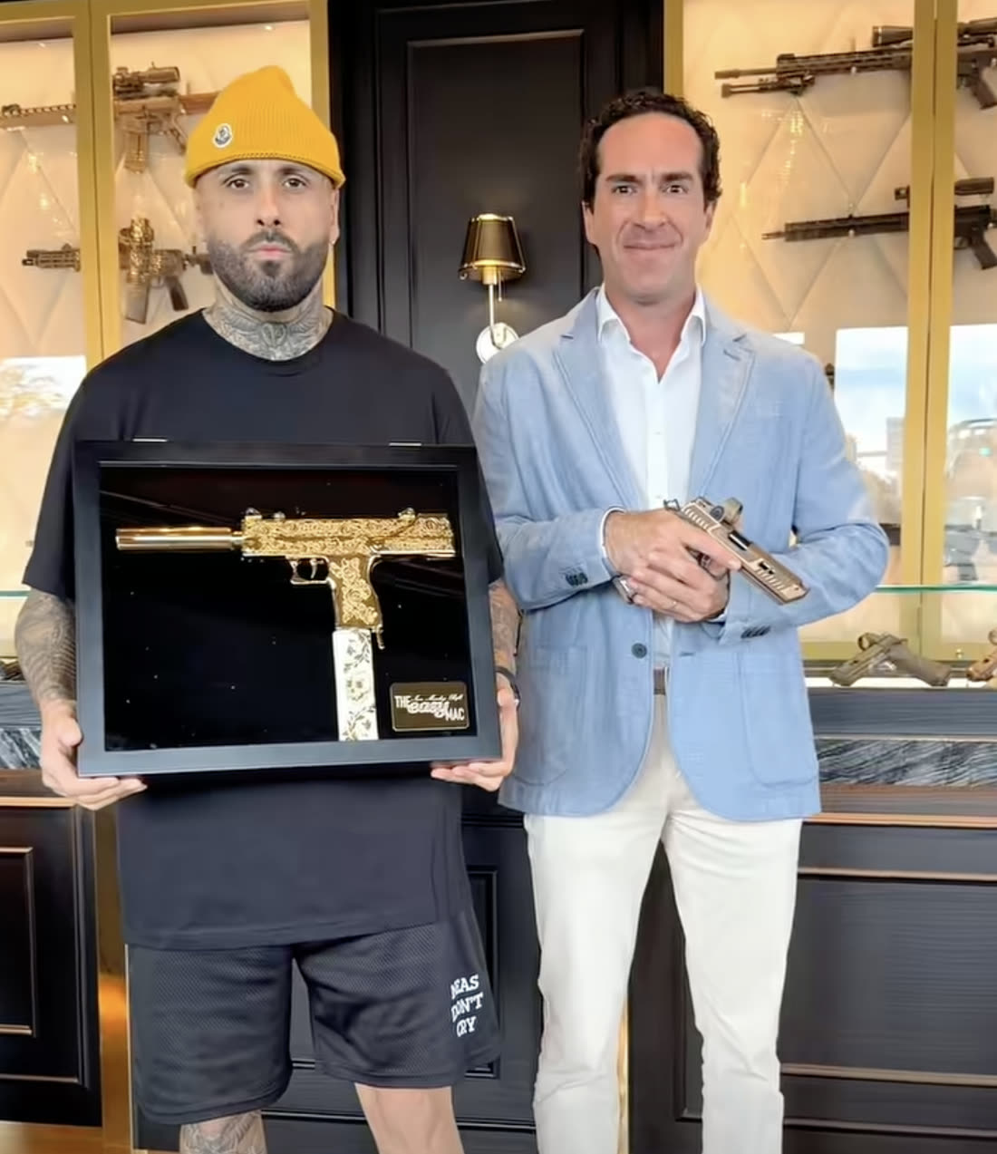 Nicky Jam at Palm Beach Tactical